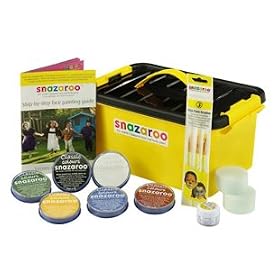 SNAZAROO PROFESSIONAL FACE PAINTING KIT & GUIDE DOES OVER 300+ FACES