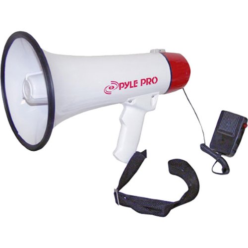 NEW PYLE PRO PMP40 PROFESSIONAL MEGAPHONE/BULLHORN WITH SIREN & HANDHELD MICROPHONE