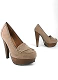 Suede Penny Loafer Platform