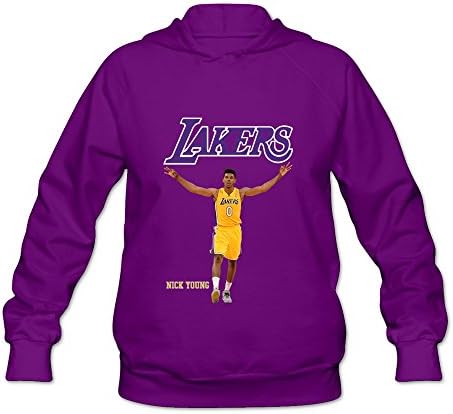 Koala Women's 2016 NBA L.a.lakers Nick Young Sweatshirt Hoodies Purple Size S