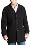 Michael Kors Men's 34" Wool S.B. Car Coat,Black,44R