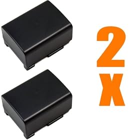 BP-808 Equivalent Replacement Battery (2Pcs) For Canon VIXIA HF M30, HF M31, HF M32, HF M40, HF M41, HF M300, HF M400 Digital Camcorder