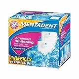 Mentadent Toothpaste Twin Refills 10.5 Oz, Advanced Whitening Refreshing Mint (Pack of 4)