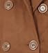 Last Kiss Double Button Fleece Short Coat in Brown