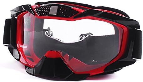 Fodsport Motorcycle Motocross Goggles Glasses MX Dirt Bike Racing Off Road Anti Fog Clear Red