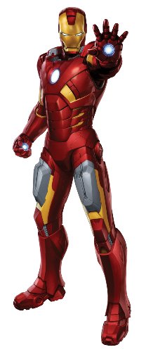 RoomMates Iron Man Giant Wall Decal (Standing With Laser)