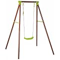 Childrens Toy Outdoor Fun Swing - Single Seat Kids Garden Swing - A Frame
