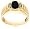 10k Yellow Gold Onyx and Diamond Men's Ring, Size 10