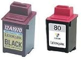 Take4Less 2-pack (B+C) 12A1970 12A1980 70 + 80 Remanufactured ink Cartridges for LEXMARK Z11 Z31 3200 5700 5770 7000 7200 7200V Color Jetprinter Optra Color 40 45 IJ300