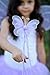 Purple Fairy Princess Tutu Wing Wand Set For Girls Dress up