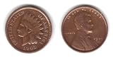 41Mb4y%2B8VUL. SL160  1909 U.S. Indian Head & Lincoln Wheat Cents / Pennies Coins