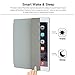 Besdata Magnetic Smart Cover & Translucent Back Case with Screen Protector, Cleaning Cloth and Stylus for Apple iPad 2 / iPad 3 - Grey