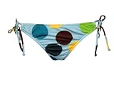 Quiksilver Raisins Blue Large Polka Dot Swimsuit Bottoms S