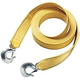 Master Lock 3175AT 25' X 2" Tow Strap with Forged Hooks and Clips, 10000 lbs Break Strength/3333 lbs Working Load Limit