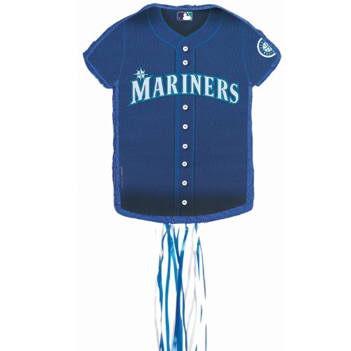 Seattle Mariners Baseball - Shirt Shaped Pull-String Pinata