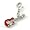 Charms Anhänger Rote Gitarre für Bettelarmband 10603