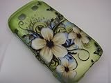 BUTTERFLY & FLOWERS Hard Rubber Feel Plastic Design Case for Blackberry Tor ....