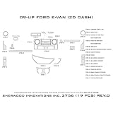 FORD E-VAN 2009 Interior Wood Dash Trim Kit 19pcs by Sherwood Dash