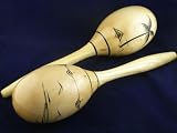 Pair of wooden maracas