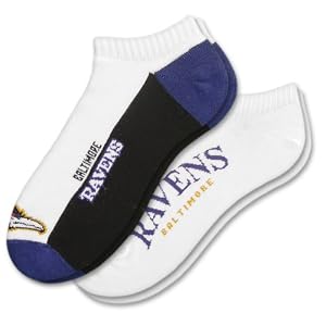 Baltimore Ravens Men's No-Show Socks (2-pack)
