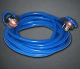 50' 10/3 STW Pro Grip 30A RV Extension Cord Blue