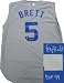 George Brett Autographed/Hand Signed Kansas City Royals Gray Majestic Vest with HOF 99 inscription