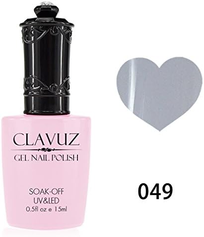 Qimisi Clavuz Soak Off Nail Art Gel Polish UV/LED Lamp Color Varnish 15ml Grey White