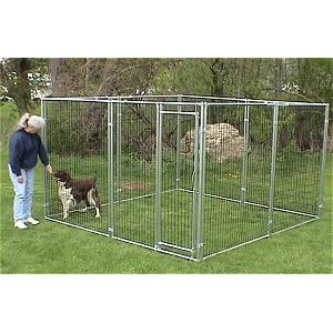 DOG KENNEL CAGE ULTRA 9-GAUGE 10'X10'X6'