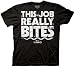 Billy The Exterminator T-shirt This Job Really Bites Adult Black Tee Shirt