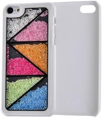 Meaci Apple Iphone 5c Case Glitter Bling Neon Rhinestone Series Protective Case -Geometry(xxv)