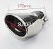 SUNDELY® Stainless Steel Exhaust Tail Pipe Muffler Tip Fits for Civic DX EX EX-L GX HF Hybrid LX Natural Gas Si Touring 2012 2013 2014
