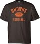 Cleveland Browns End Zone Work Out T-Shirt - XX-Large