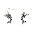 Silver Plated Dolphin Dangle Earrings Fashion Jewelry