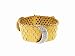 Honeycomb Bracelet with Diamond Moons by Estate