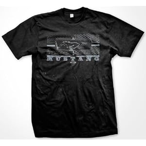 Ford Mustang Grill T-shirt, Men's Ford Mustang Legend Honeycomb Grill and Emblem, Cobra, Boss, Hot Rod Shirt