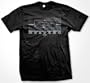 Ford Mustang Grill T-shirt, Men's Ford Mustang Legend Honeycomb Grill and Emblem, Cobra, Boss, Hot Rod Shirt