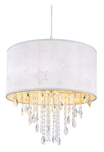 Trans Globe Lighting Pnd 1001 Aw 15 Inch Moon And Stars Pendant