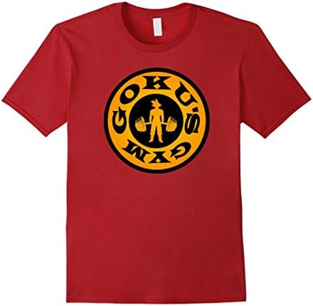 Men's GYM Goku's Gym Dragon Ball Z t-shirt Large Cranberry