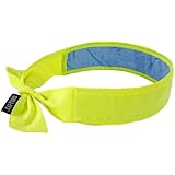 Ergodyne Chill-Its 6700CT Evaporative Cooling Bandana with Cooling Towel Material - Tie, Lime