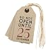 Luggage Tags - Do Not Open Till 25 December 6pk Brown