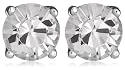 Fred Bennett Mens E2657C Clear Crystal Studs