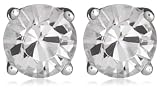 Fred Bennett Mens E2657C Clear Crystal Studs