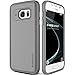 Galaxy S7 Case, VRS Design [Single Fit][Smokey Gray] - [Metallic Buttons][Non Slip][Slim Fit] For Samsung S7