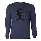 Obama Autographed Picture Long Sleeve Dark T-Shirt