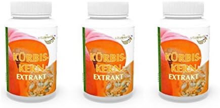 3 Pack Pumpkin seed extract 400mg 300 Capsules German pharmacy production