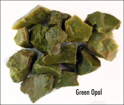 Gypsy Palace: 2lb Wholesale Rough Green Opal Stones from Madagascar - Large 1" Raw Natural Crystals for Cabbing, Cutting, Lapidary, Tumbling, and Polishing &amp; Reiki Crystal Healing *Wholesale Lot*