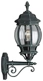 Review Philips Lighting Limited Wandleuchte / Philips Massive Dubrovnik Up Lantern Black and Green Brush Finish