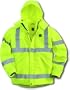 Carhartt J171 High Visibility Class 3 Waterproof Jacket Bright Lime Large