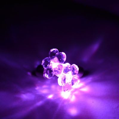 Pink Light up Led Earrings (Pink Flower)