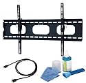 Low profile tilting 38mm wall mount Black Bracket fits PANASONIC TX-P42X20B 42 inch PLASMA TV Flat Panel HD Ready Screen comes with a FREE GOLD HDMI CABLE AND SCREEN CLEANING KIT